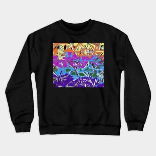 Abstract Rainbow Digital Art Crewneck Sweatshirt